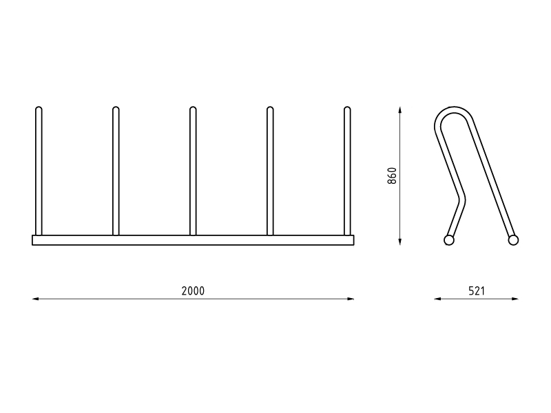 WELDI - Bicycle stands - Street Furniture STREETPARK